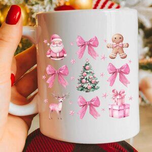 Wishing For A Pink Christmas Ceramic Mug NIP